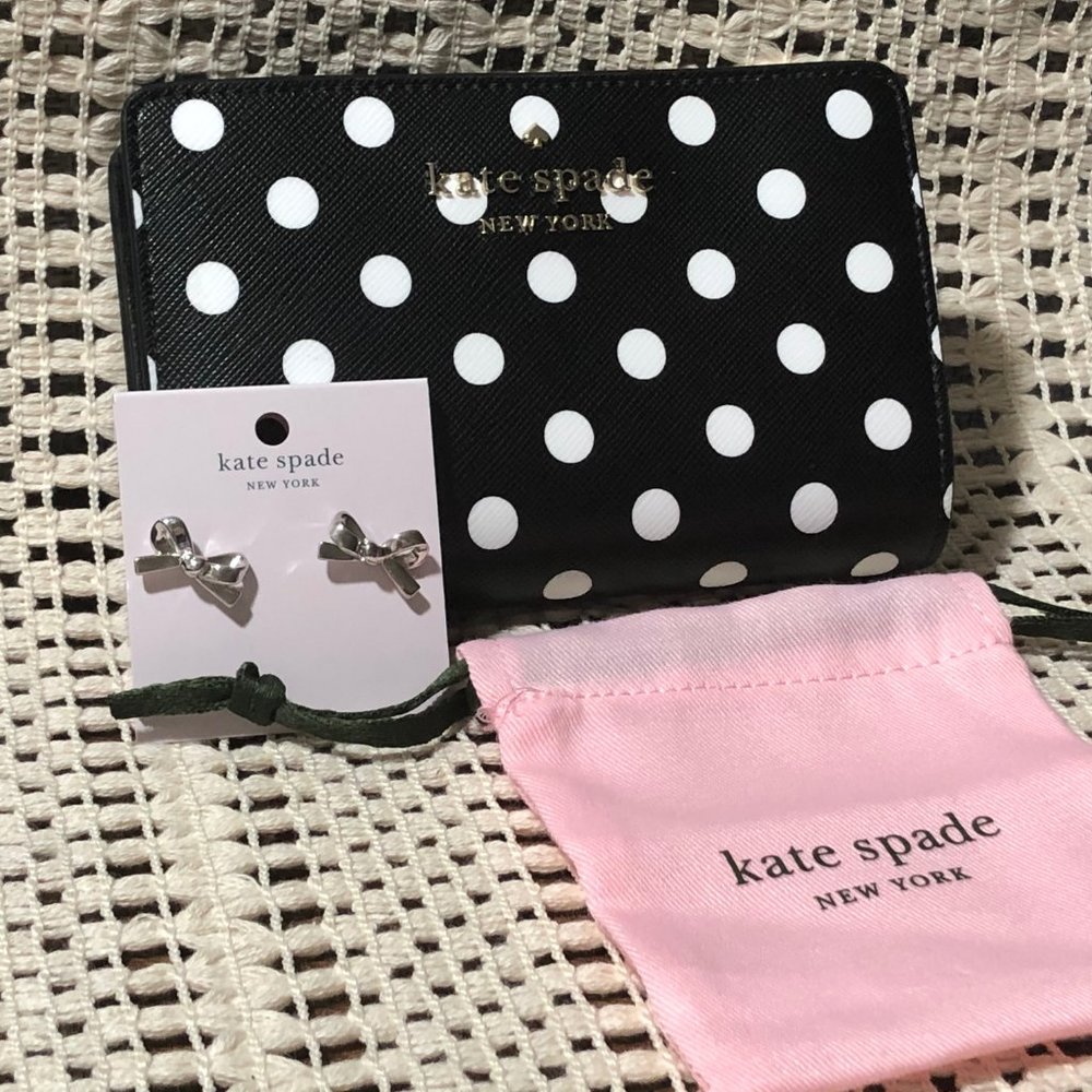 skinny mini bow studs by Kate Spade. - Picture 7 of 16